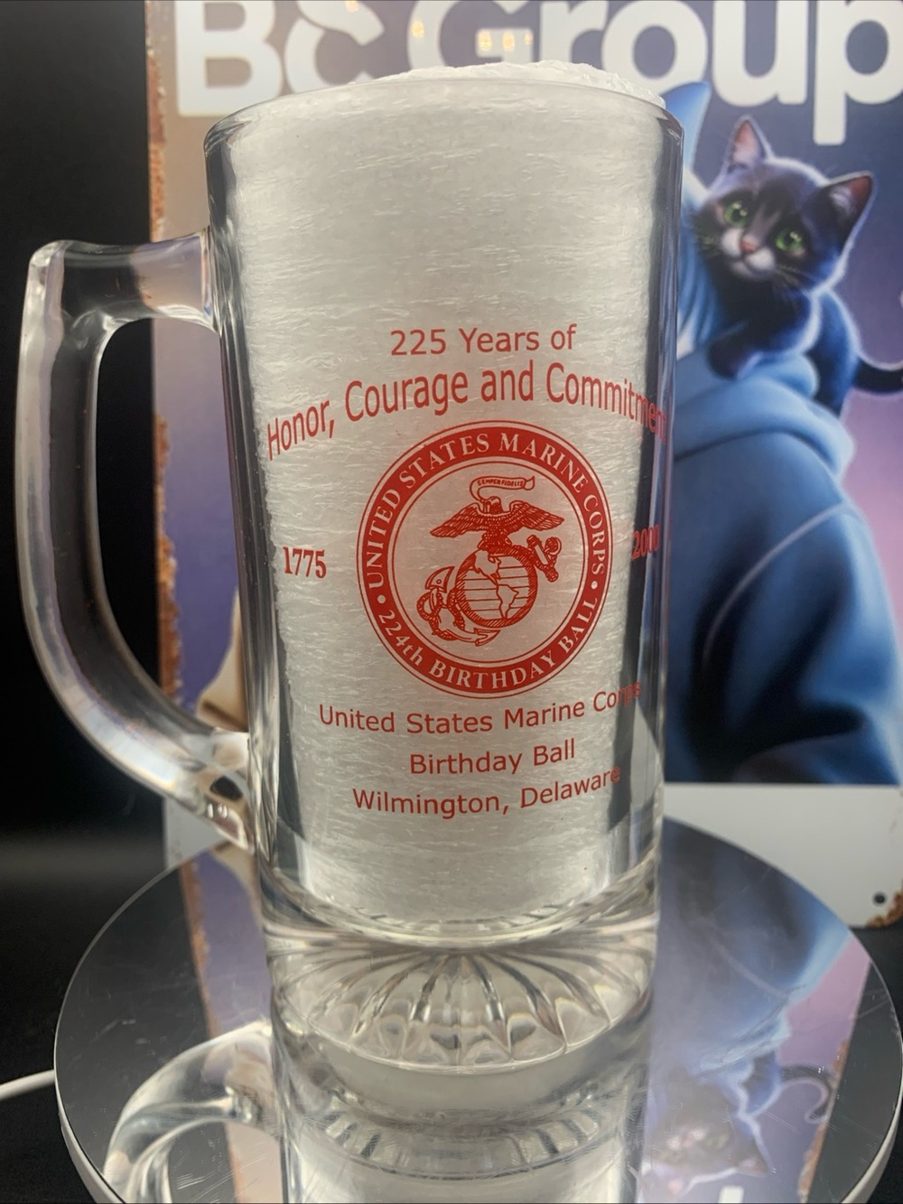 Vintage Marine Corps Birthday Ball 2000 Honor Courage Commitment Wilmington DE